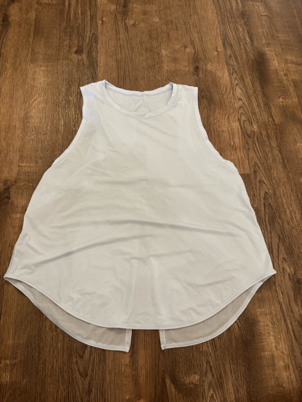 lululemon athletica White Sleeveless High-Low Tank with split back